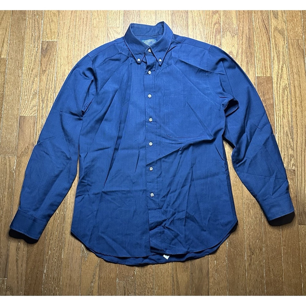 Sir Pendleton Men's 100% Virgin Wool Button Down Shirt Medium Made in USA